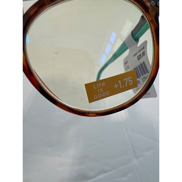 Life Is Good Darcie Blue Light Blocking Glasses Tortoise Frame +1.75 Reading - Picture 4 of 7